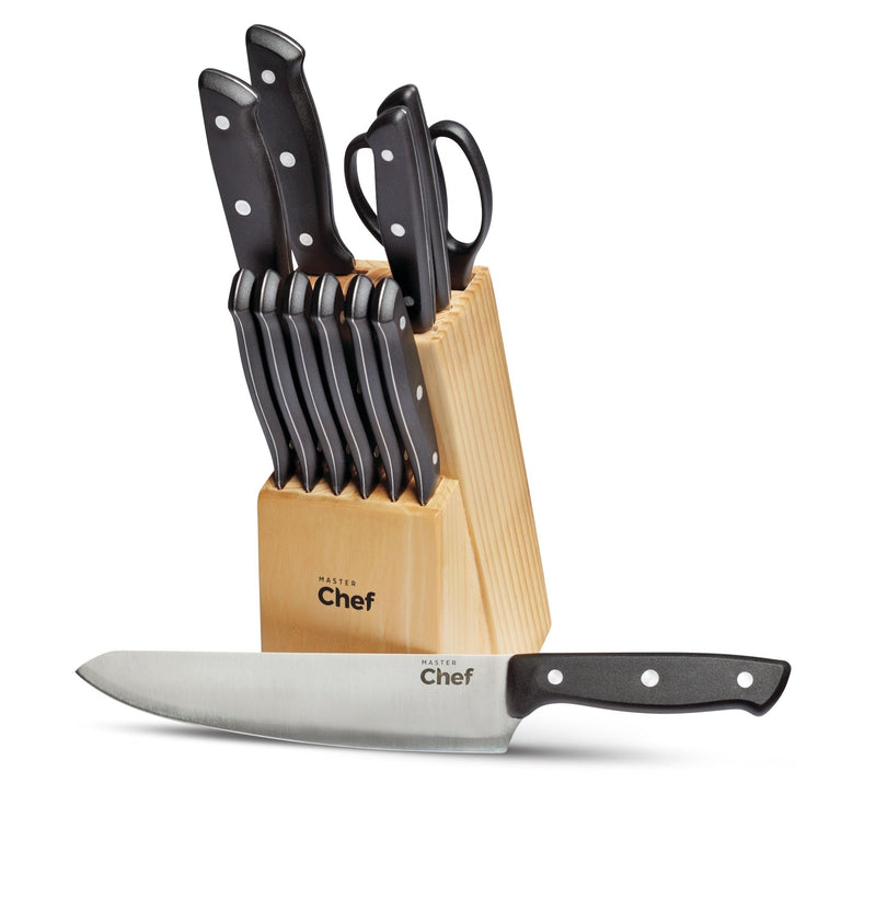 Stainless Steel Knife Block & Kitchen Starter Kit, Ergonomic Grip, 22-pc T9639