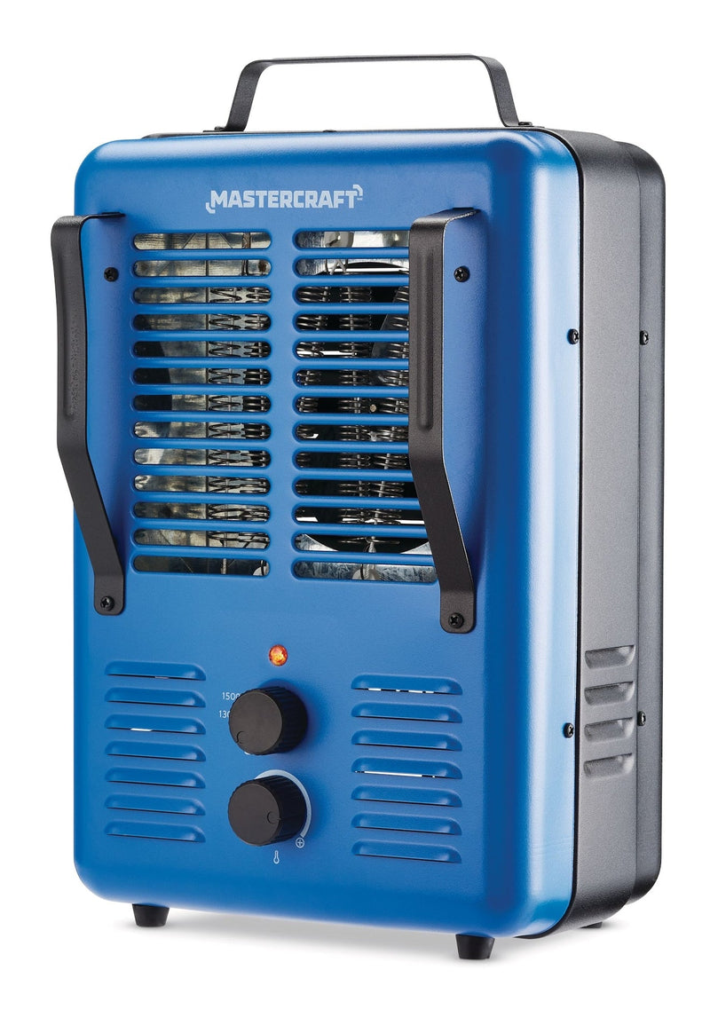 Deluxe Milkhouse Utility Space Heater with Thermostat, 1500W, Blue W3124