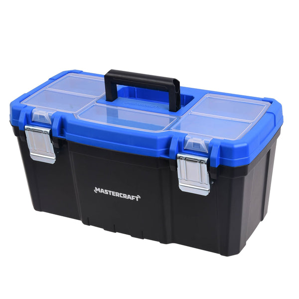 Portable Plastic Tool Box with Removable Tray & Tray Top, Blue, 19-in, Jumbo Hex Key Set/Allen Wrench Set, Metric, High... Z0290