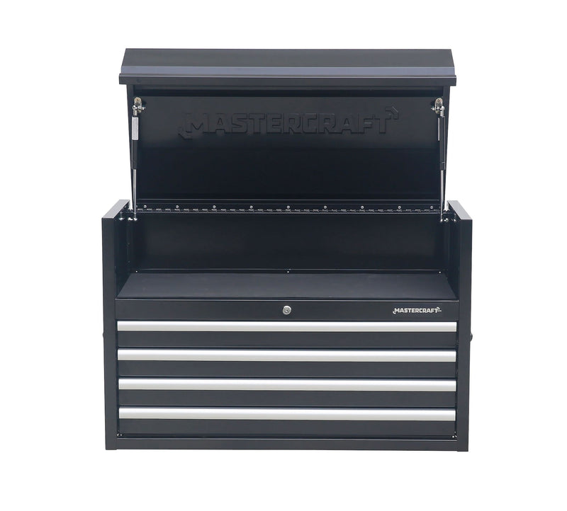 Powder-Coated Steel Tool Chest with Liners, Black, 36-in U3544
