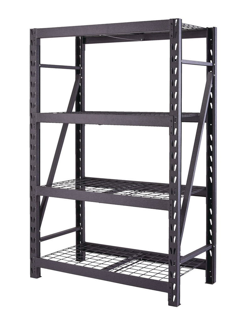 Adjustable 4-Shelf Heavy Duty Steel Metal Storage Rack / Shelving Unit, 48 x 24 x 72-in L4925