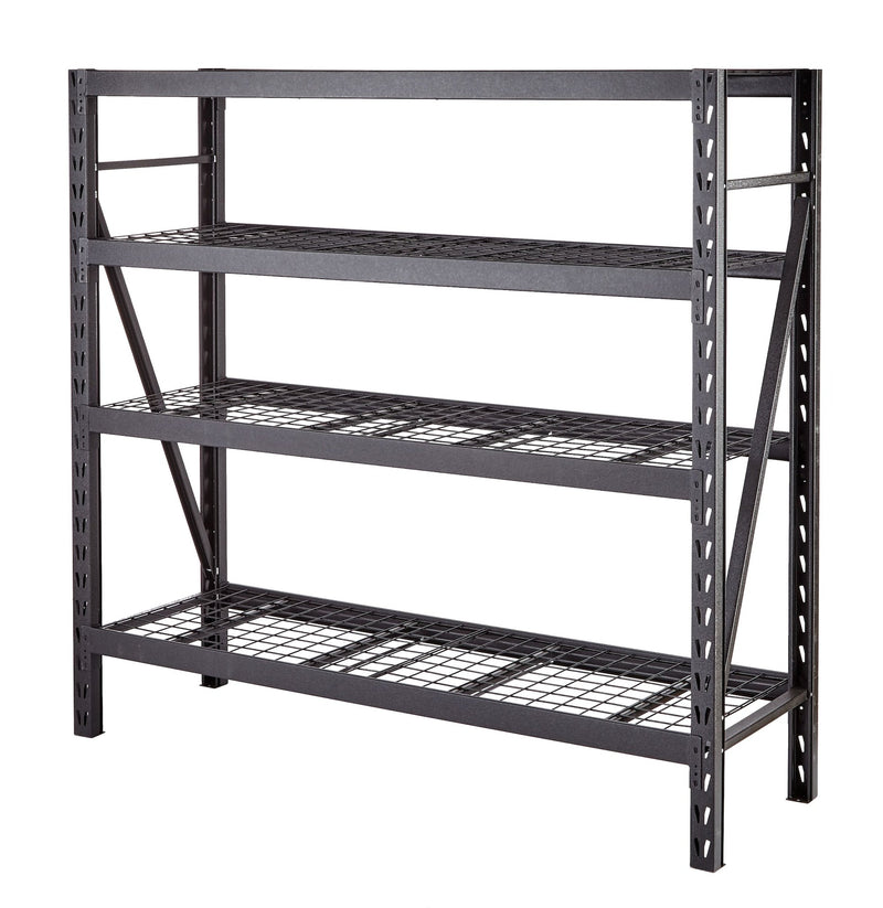 Adjustable 4-Shelf Heavy Duty Steel Metal Storage Rack / Shelving Unit, 77 x 24 x 72-in Z2177