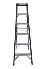Grade 1 Fiberglass Heavy-Duty Industrial Step Ladder, 250-lb, 6-ft