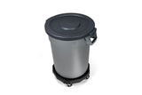 Universal Commercial Heavy-Duty Resin Garbage Can Dolly, Black