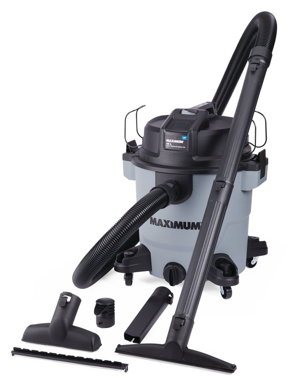 VJH1211PF 6.0 Peak HP Portable Wet/Dry Shop Vacuum with Hose and Accessories, 45-L Q0683