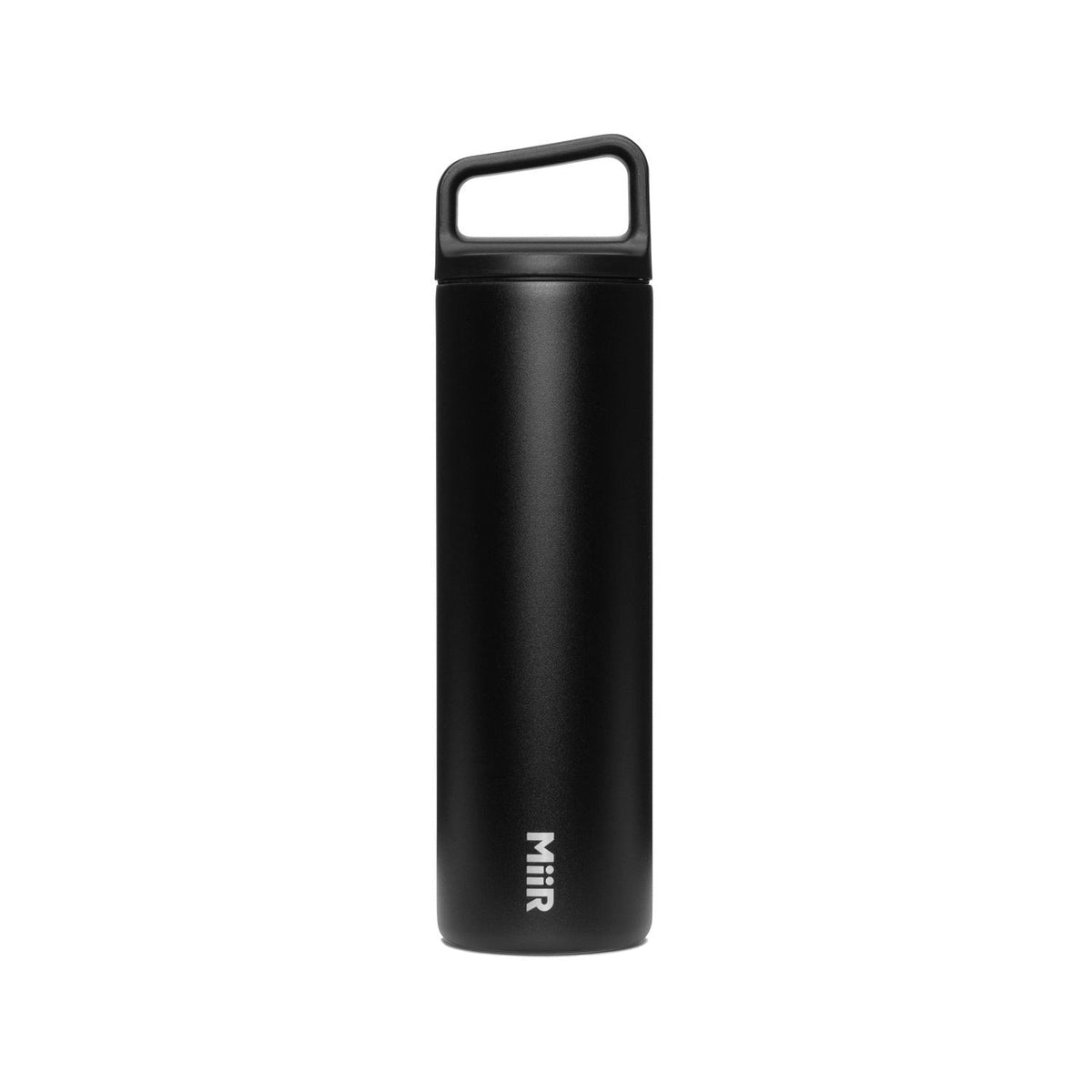 Wide Mouth Stainless Steel Insulated Travel Water Bottle, Black, 20-oz