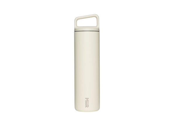 Wide Mouth Stainless Steel Insulated Travel Water Bottle, Sandstone White, 20-oz L2755