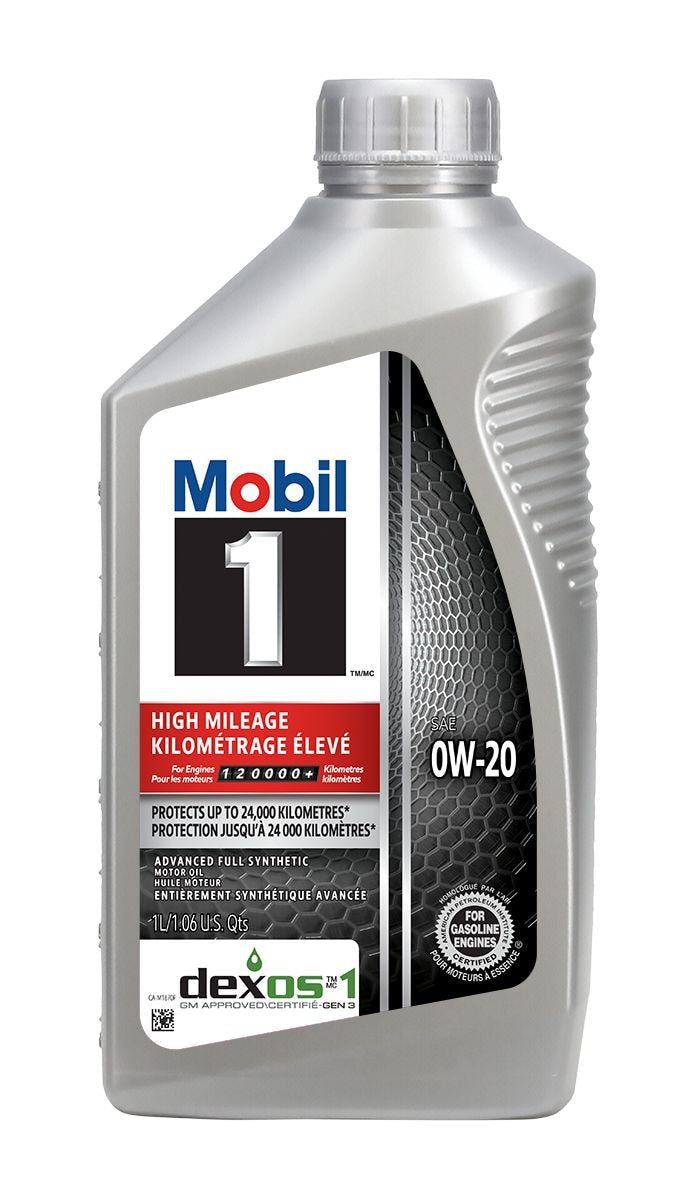 High Mileage 0W20 Synthetic Engine/Motor Oil, 1-L Y7290