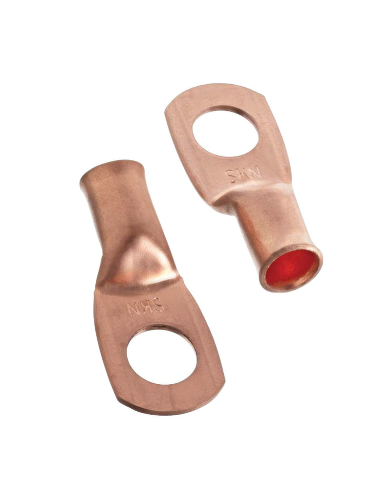 Copper Battery Cable Ends/Terminal Lugs/Ring Terminals, 4-Gauge, 3/8-in Stud A8798