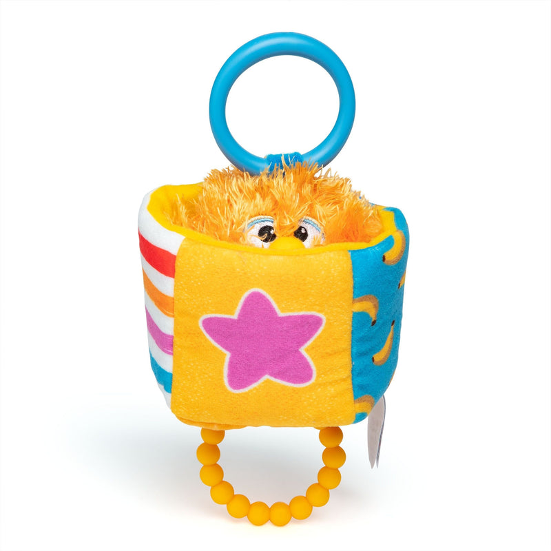 Herbie Sensory Take-Along Toy, Baby Swing & Baby Stroller Teething Toys with Rattle & Clip, Toddler Toys S0455