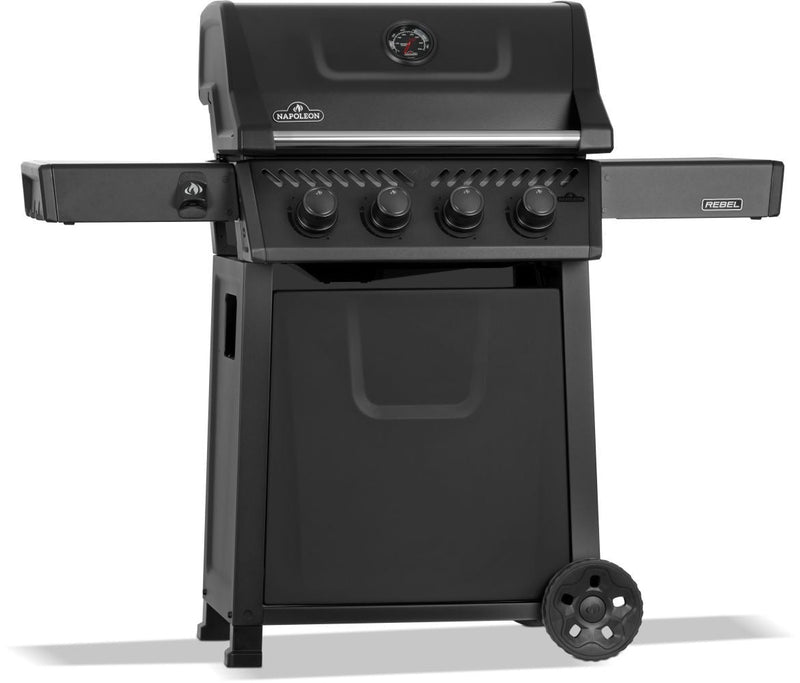 Rebel 425 4-Burner LP Gas BBQ, Matte Black S7480