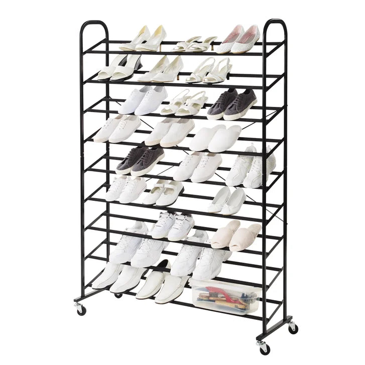 9 Tier Rolling Shoe Tower H0698