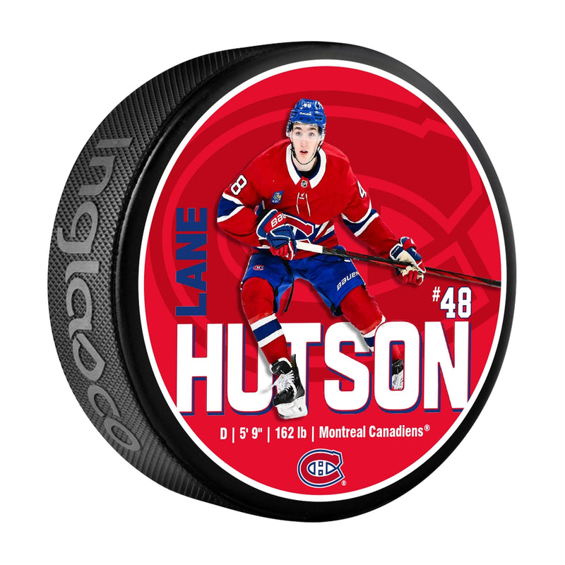Lane Hutson Hockey Puck, 6-oz U8226
