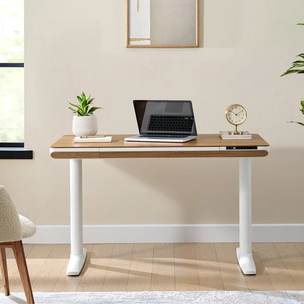 Nico Case 117 cm (46.1 in.) Height Adjustable Lift Desk, White Frame F8103