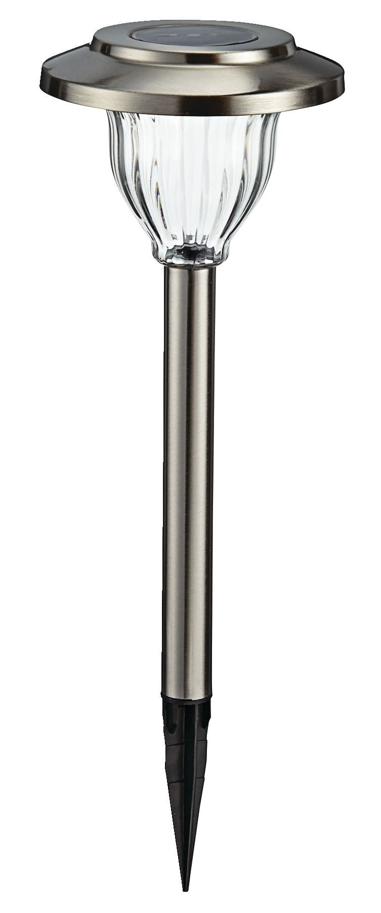 Outdoor Pure White LED Solar Stainless Steel Garden & Pathway Stake Lights, 10-Pk C1592