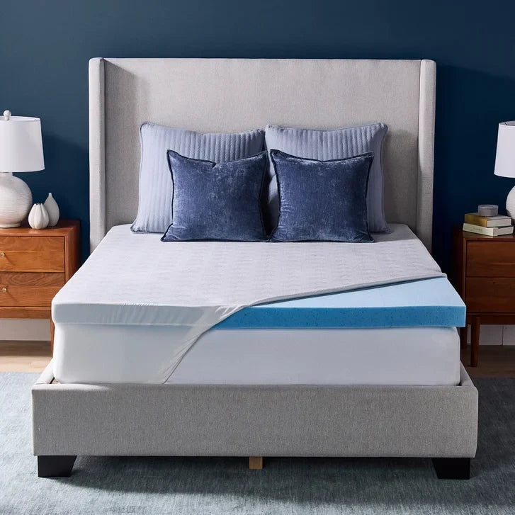 Novaform 3 in. Advanced Cooling Gel Memory Foam Mattress Topper X5049