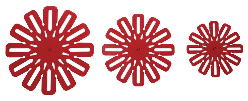 Classic Cookware Protectors for Pots and Pans, Red, 5-pc I9410