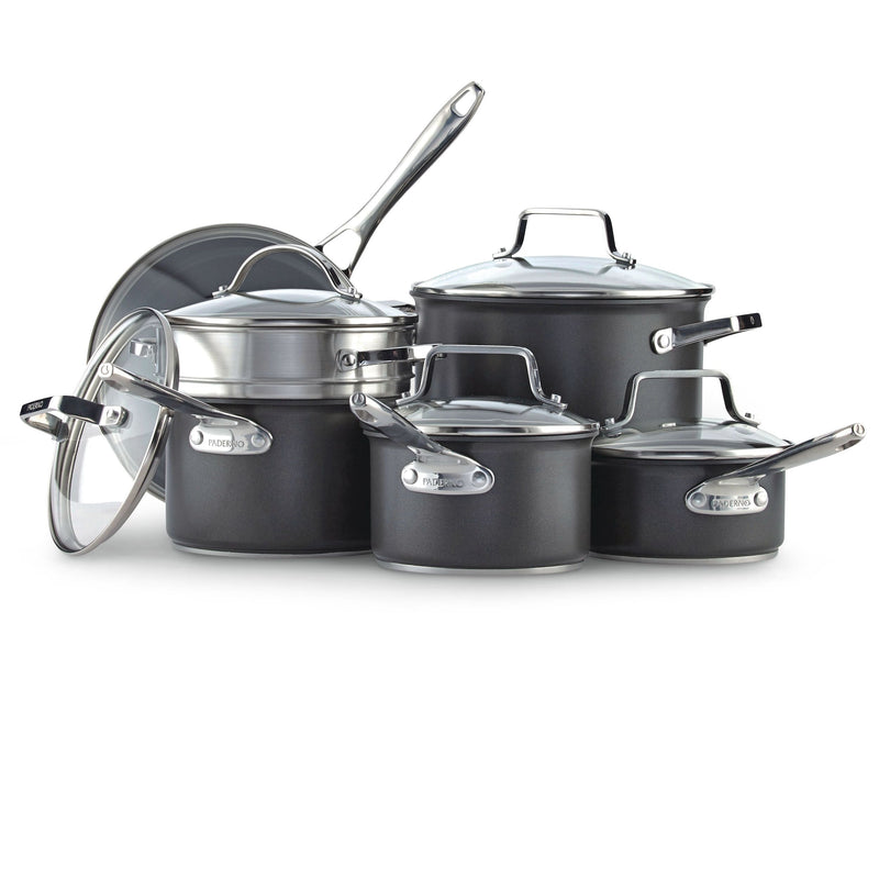Hard Anodized Cookware Set, Non-Stick, PFOA-Free, Dishwasher & Oven Safe, 12-pc U6326