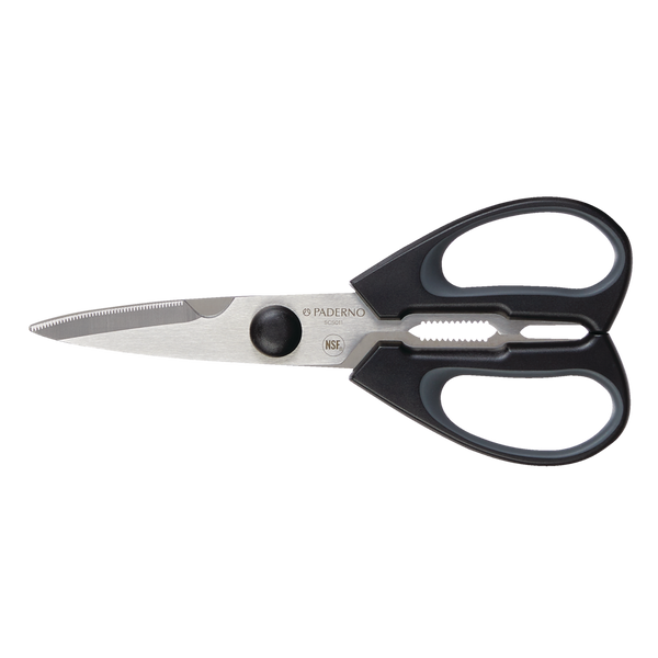 Stainless Steel Multi-Purpose Kitchen Shears with Ergonomic Grip and Built-In Bottle Opener Q6838