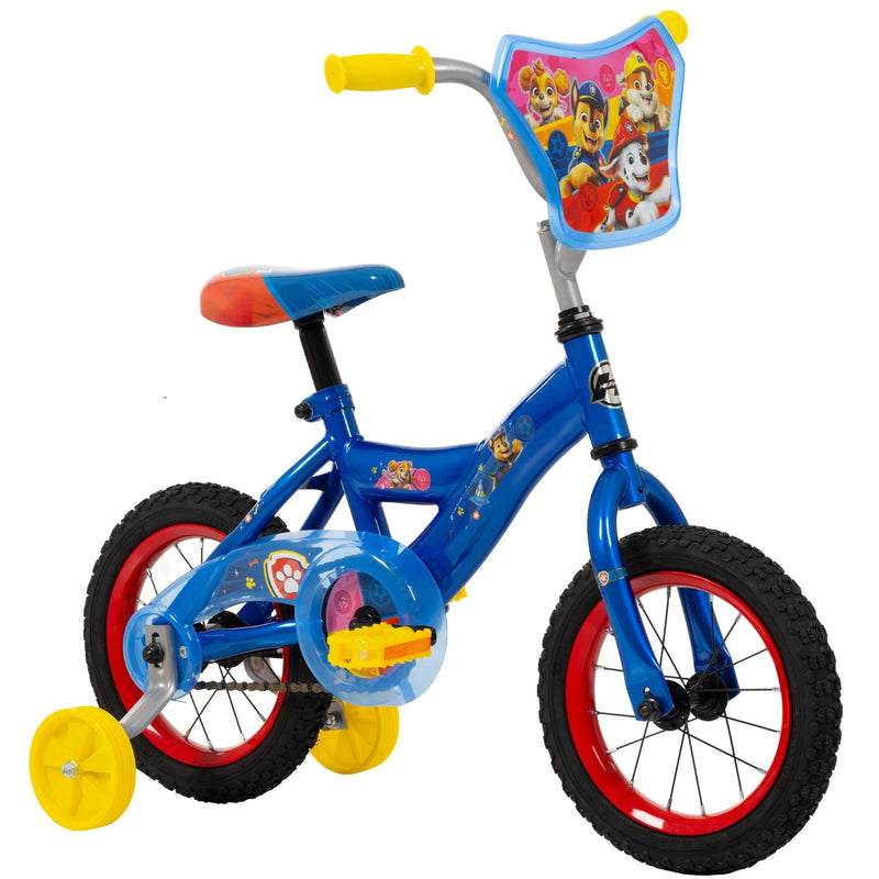 Kids' Bike with Removable Training Wheels, Ages 1-13, 12-in Z6100