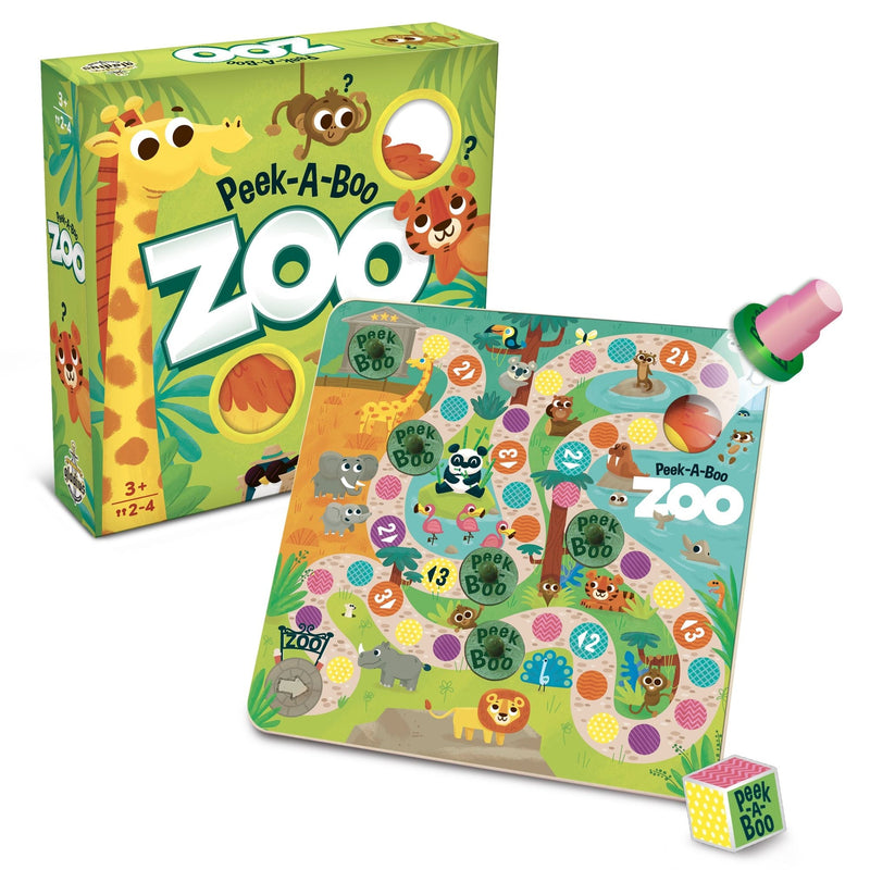 Peek-A-Boo Zoo Dice Rolling Animal Board Game, Ages 3+ K5330