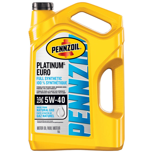 Platinum Euro 5W40 Synthetic Engine/Motor Oil, 5-L J5618