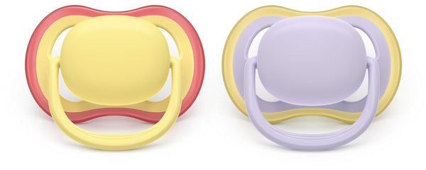 Ultra Air Powder Yellow Pacifier for 0-6M, 2-pk W4800