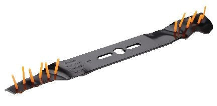 Power Rake Universal 6-in-1 Replacement Lawn Mower Blade, 21-in/22-in, Removable Tines U3662