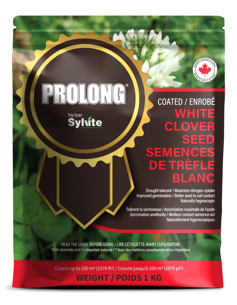 Drought Tolerant White Clover Seed Bag, Water Saving, 1kg K3743