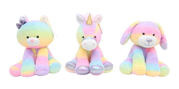 Rainbow Buddies 10-in Plush Toy, Assorted, Collectibles H3681