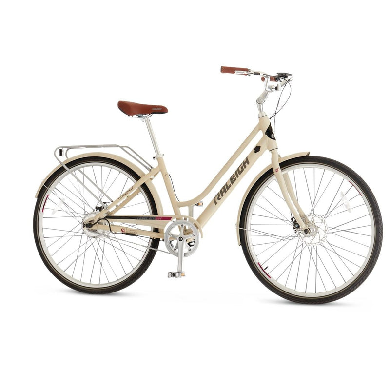 Dobson Comfort Electric Bike, Lightweight & LCD Display-Integrated, 700C Wheels, Beige A3509