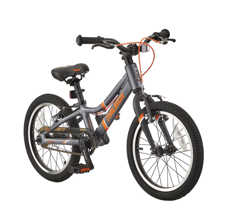 Meteor Kids Bike with Reflectors, 16-in Wheel, Grey O8359