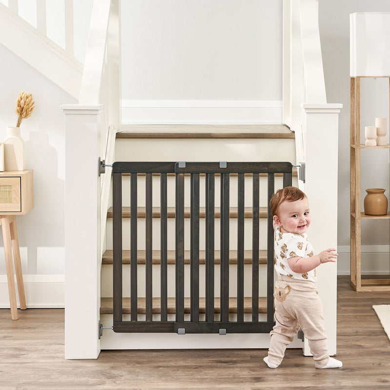 Wooden Top of Stairs Baby Gate W8471