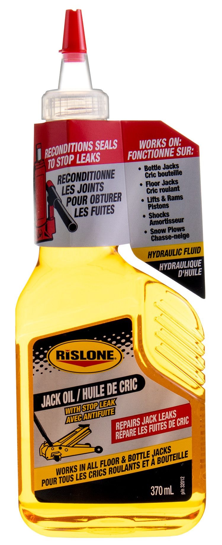 32012 Hydraulics Jack Oil with Stop Leak, Amber, 370-mL T8797
