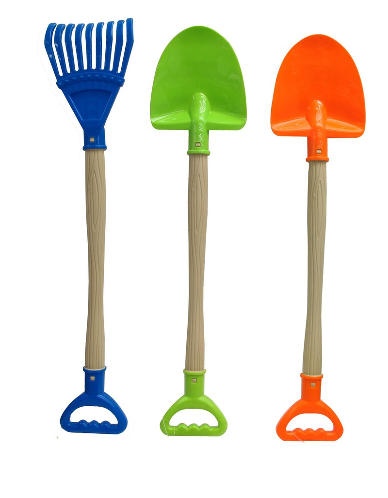 Sand Plastic Garden Shovel, Blue/Green/Orange, Assorted, Ages 2+, for Summer/Beach Activities F1726