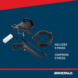 1650 PSI 1.8 GPM Corded Cold Water Electric Pressure Washer with Foam Blaster