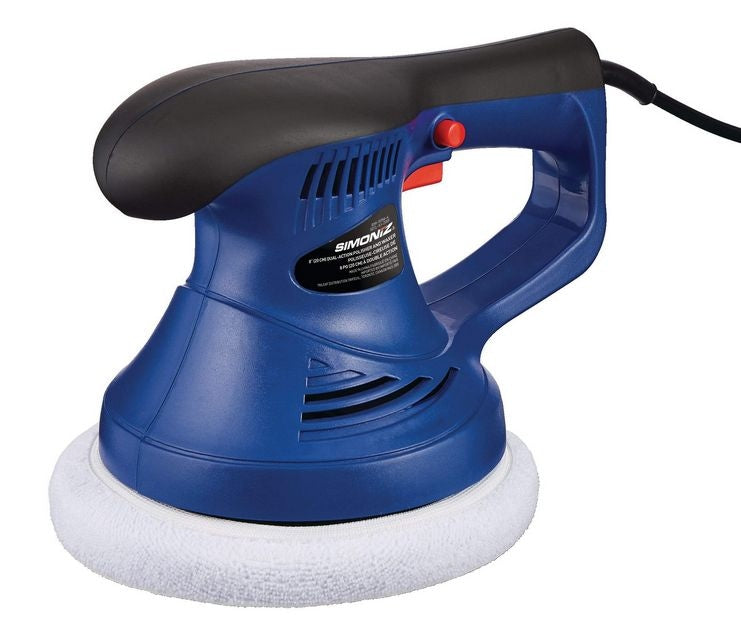 Brushed Corded Bonnet Random Orbit (Dual Action) Palm Grip Polisher & Waxer Kit, 8-in H5823