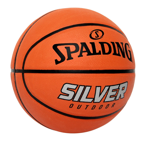 Silver Outdoor Rubber Basketball, Official Size 7 (29.5-in), Orange O9676