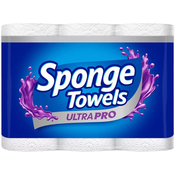 Sponge Ultra Choose-A-Size Paper Towel Rolls, 3-pk C2821