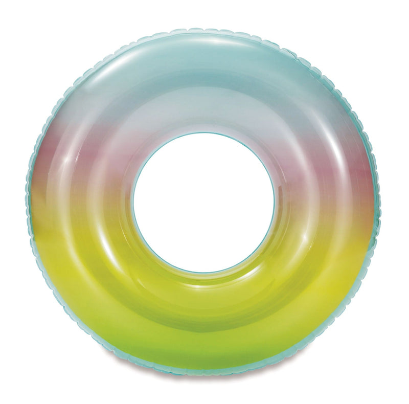 Inflatable Round Ombre Pool Swim Float/Tube, 36-in B1737
