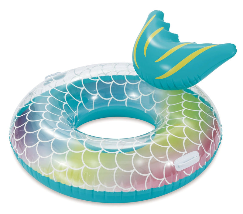 Inflatable Round Pool Swim Float/Tube, with Pillow, 48-in O5812