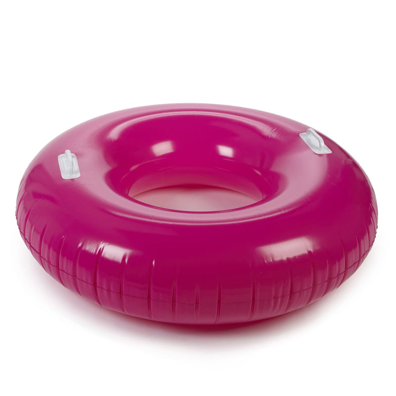 Inflatable Round Pool Swim Tube, 40 x 10-in, Assorted Colours R3995