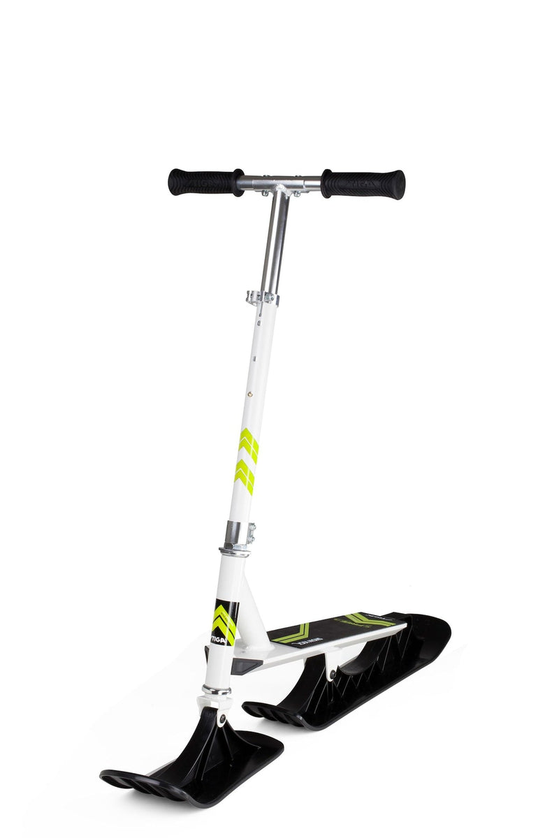 Snow Kick Free Kids' Winter Snow Ski Scooter with Height Adjustable Handle, Ages 7+ L6305