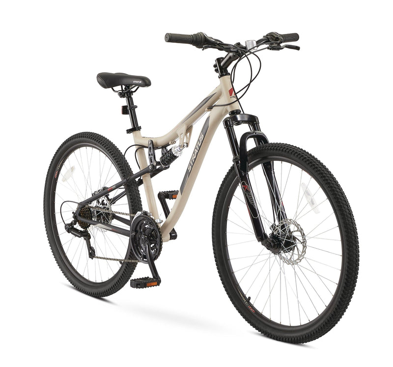 Striker Adult Bike, 21-Speed, 17-in Aluminum Frame, 27.5-in, Beige O7958