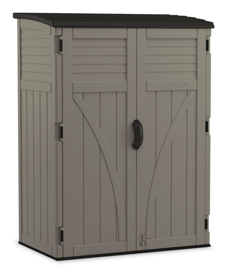 Outdoor Vertical Storage Shed, Stoney Grey, 404-Gal T6891