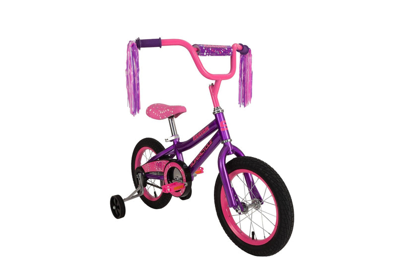 Radium Kids' Bike with Training Wheels, Purple, 14-in G1630