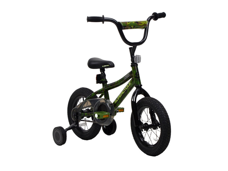 Youth Bike with Hi-Ten Steel Frame, 12-in, Camo H9996