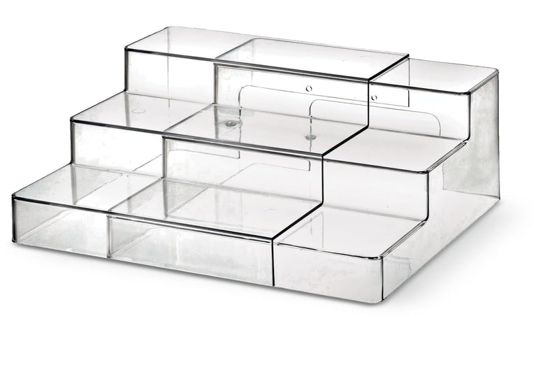 Clear 3-Tier Expandable Organizing Storage Shelf C7062