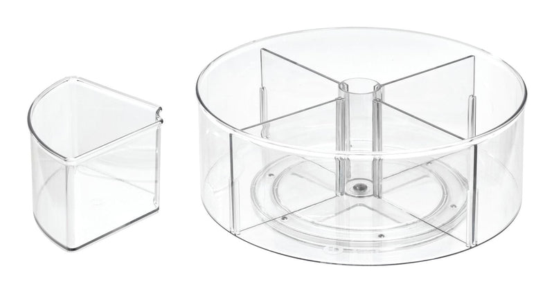 Clear Divided Rotating Turntable Organizer T4549