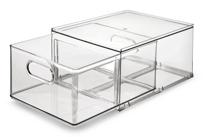 Clear Stackable Divided Customizable Storage Drawer, 11.5-L U7434